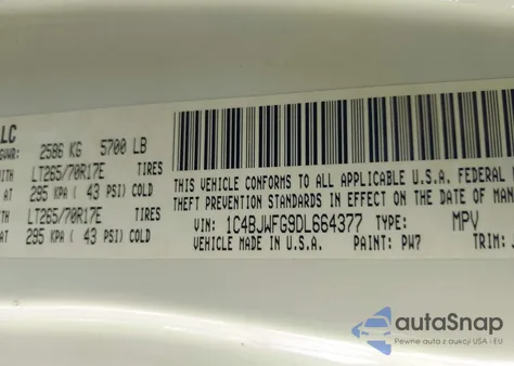 2013 Jeep Wrangler Unlimited Rubicon 10Th Anniversary from USA, damaged, VIN 1C4BJWFG9DL664377